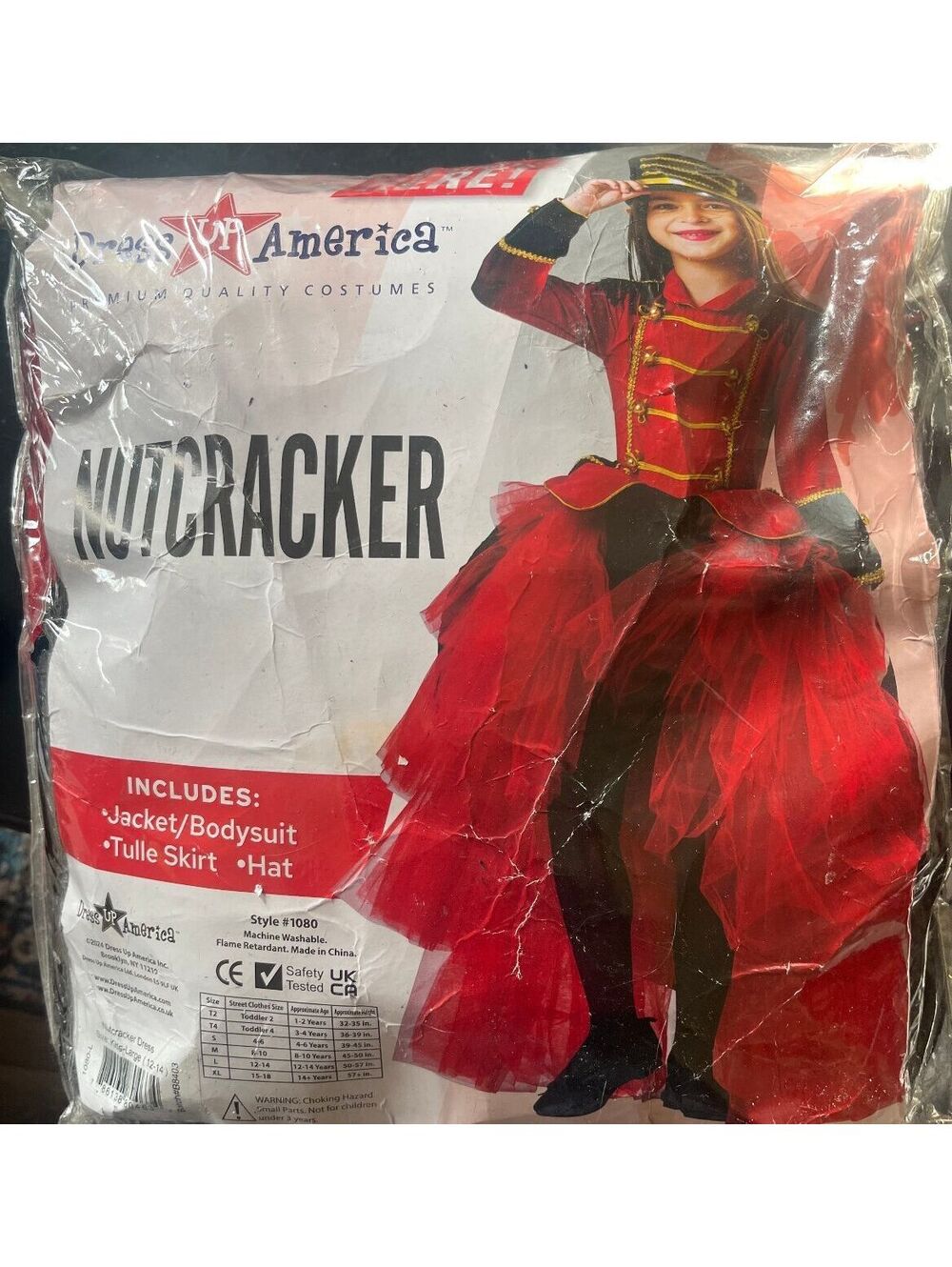 Dress Up America Kids Large Nutcracker Dress Costume (Size 12-14)